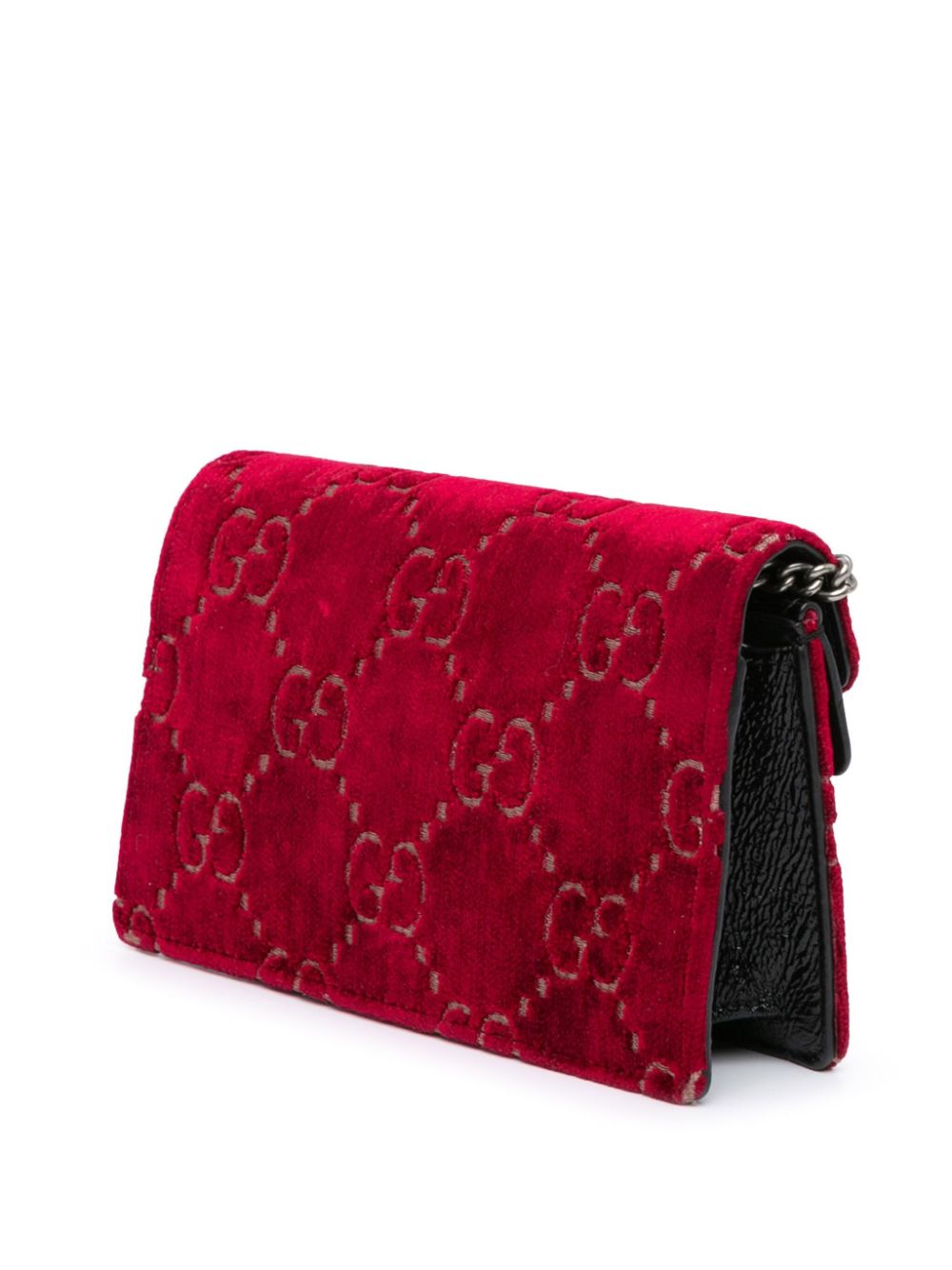 Gucci Pre-Owned 2000-2015 Super Mini GG Velvet Dionysus crossbody bag - Rood