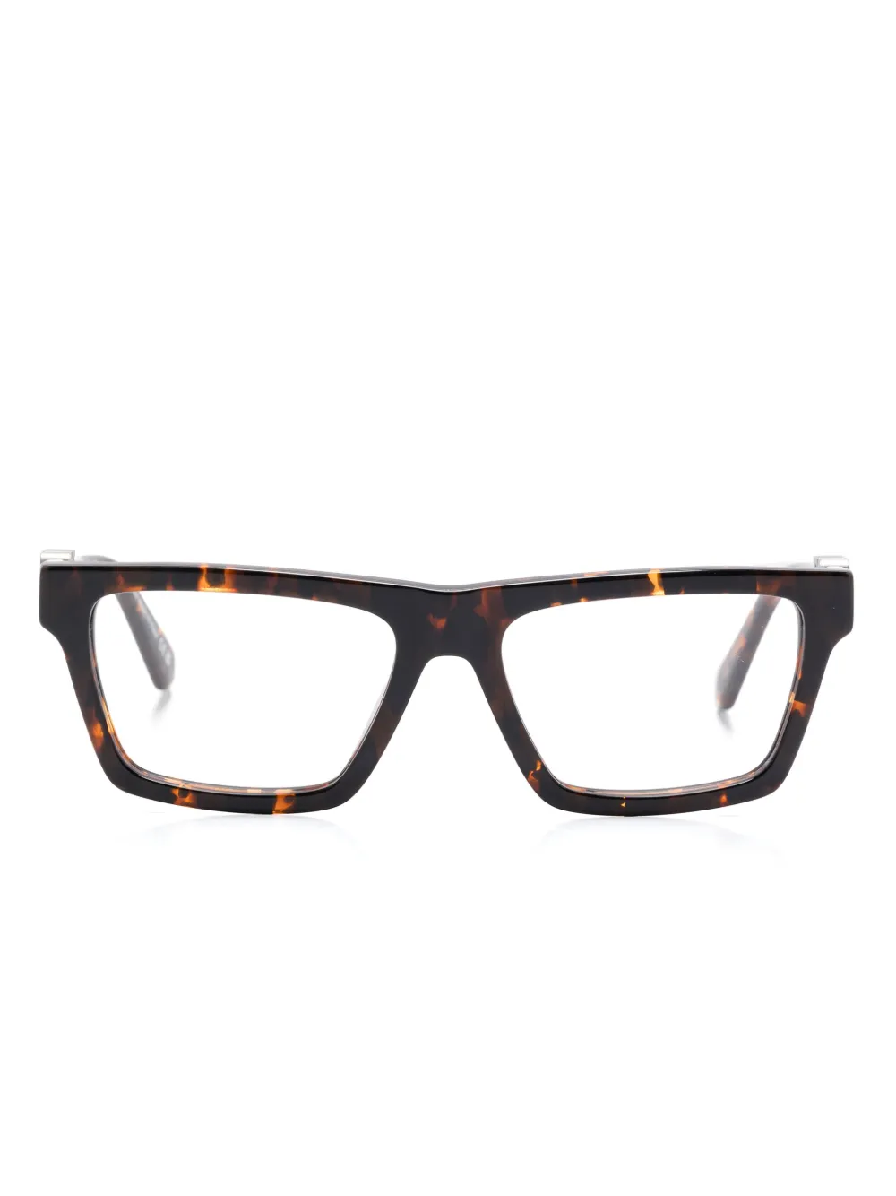 Off-White Eyewear スクエア眼鏡フレーム - ブラウン Off-White Eyewear スクエア眼鏡フレーム - ブラウン