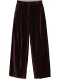 Ziggy Chen velvet trousers - Red