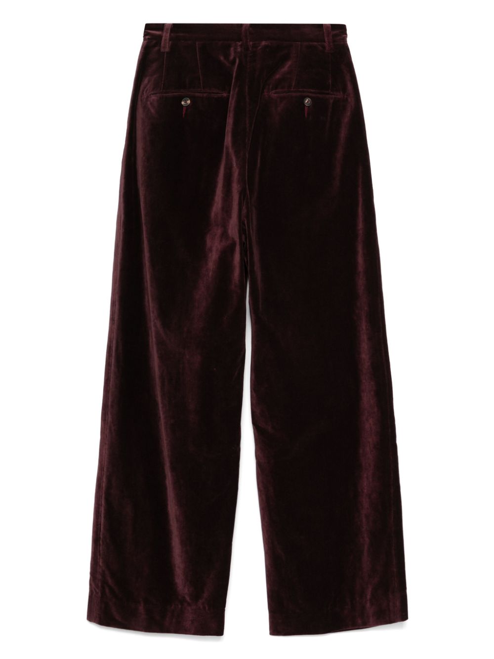 Ziggy Chen Fluwelen broek - Rood