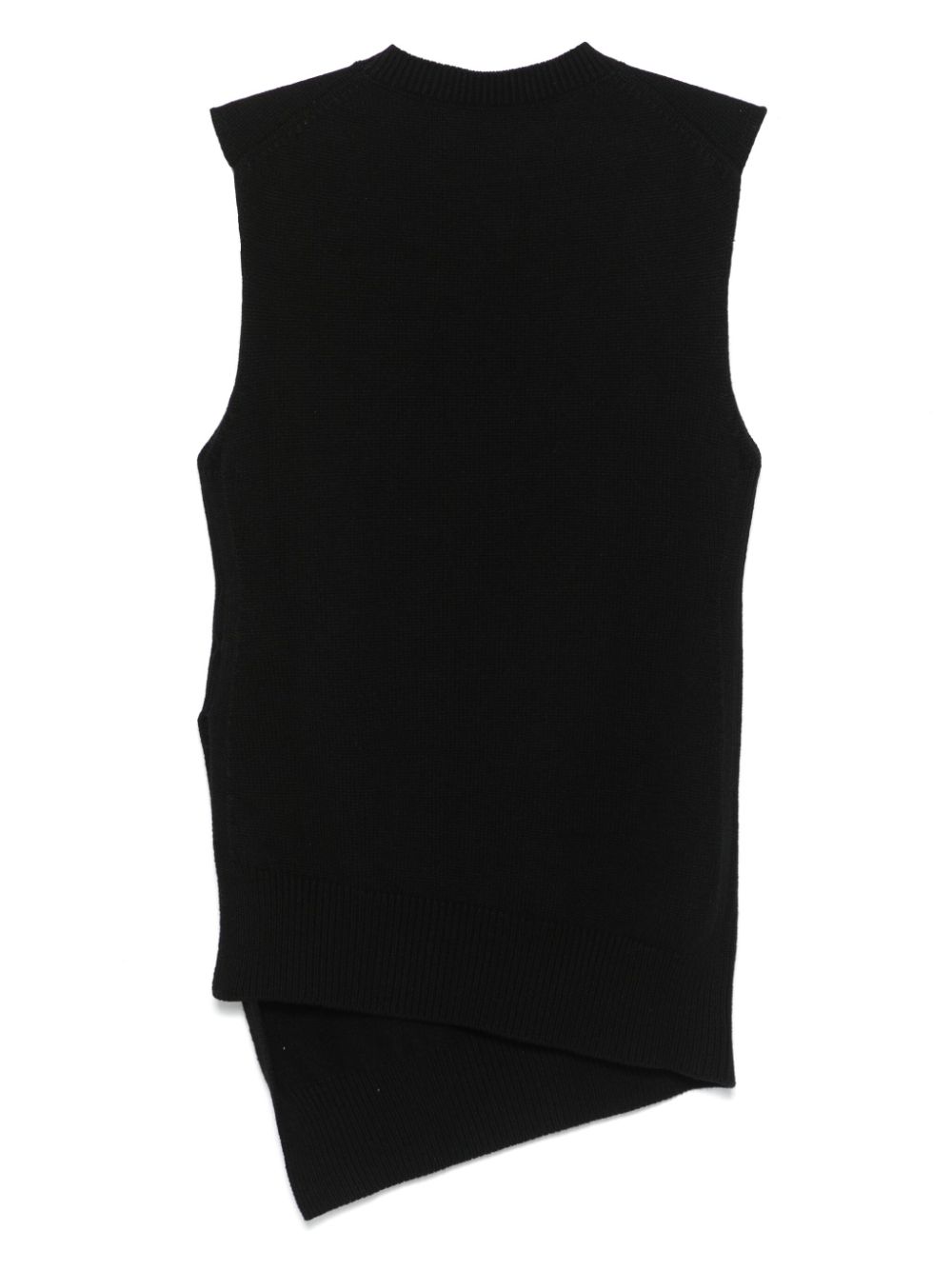 Jil Sander side-slits vest - Zwart