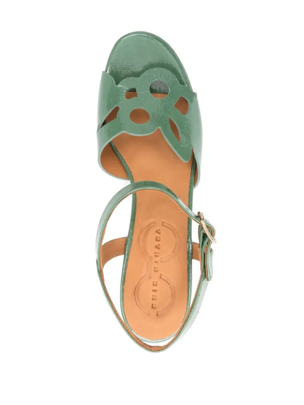 Chie Mihara Kemada 90mm サンダル | グリーン | FARFETCH JP