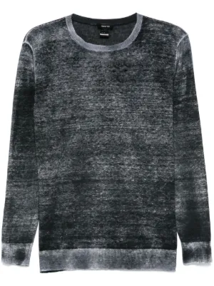 Giorgio Armani Suéter De Cashmere e Jacquard | Azul | FARFETCH BR