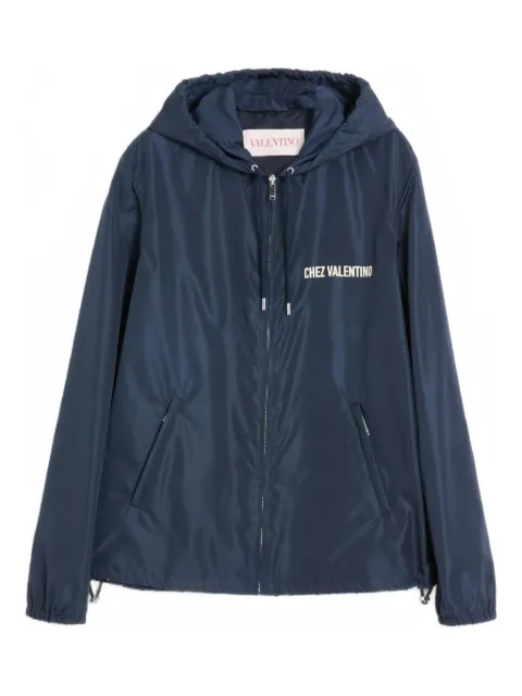 Valentino Garavani chamarra rompevientos con capucha y estampado Chez
