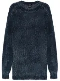 Avant Toi distressed-effect sweater - Blue