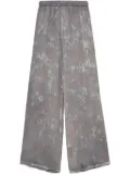 Avant Toi textured palazzo pants - Grey