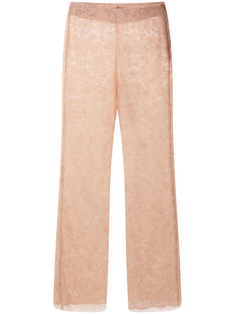 Ermanno Scervino lace flared trousers - Pink