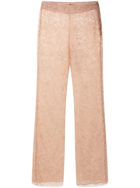 Ermanno Scervino pantalones acampanados de encaje