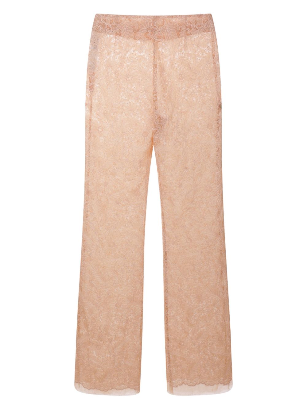 Ermanno Scervino lace flared trousers - Roze