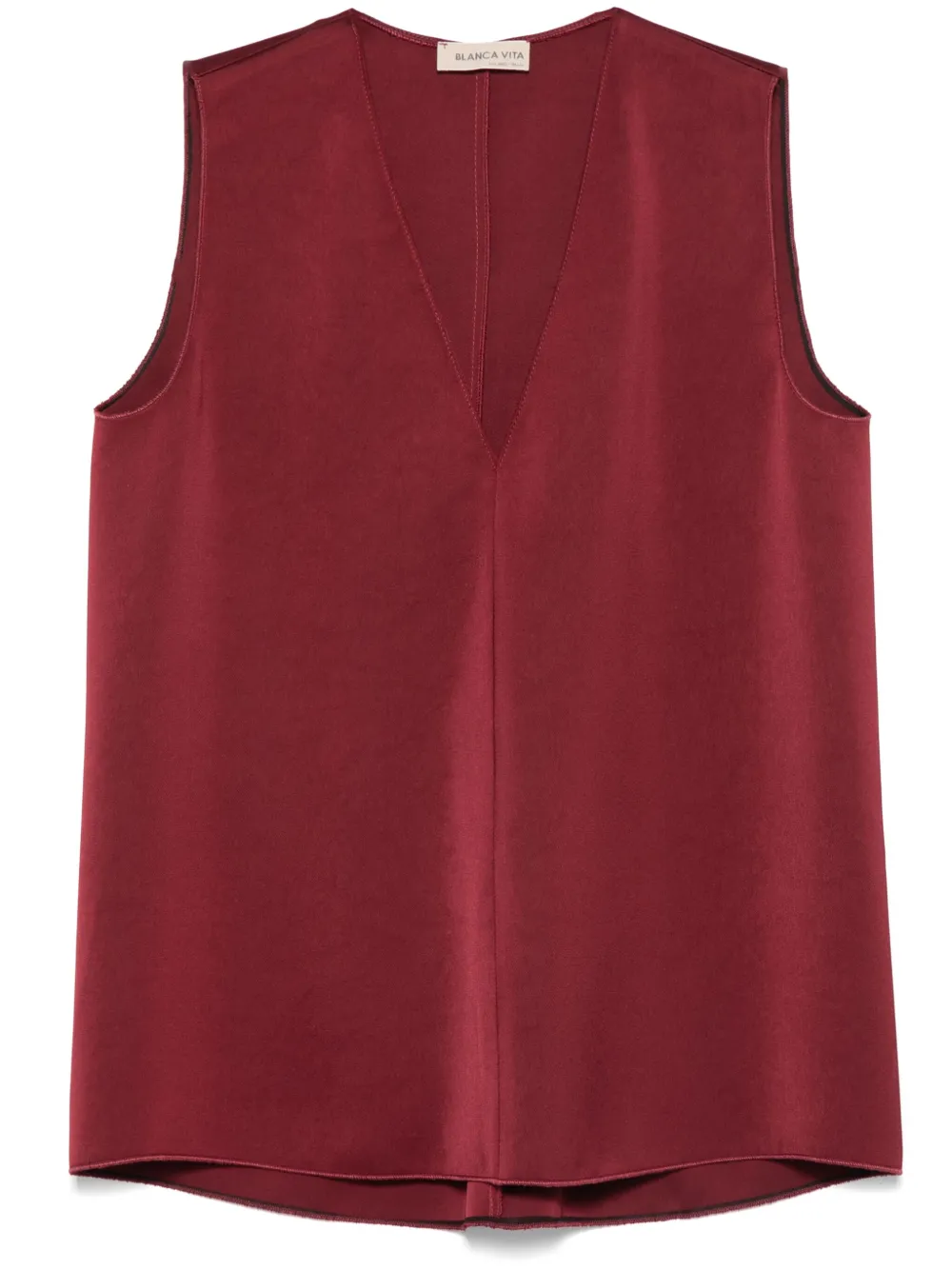 Blanca Vita Satijnen blouse Rood