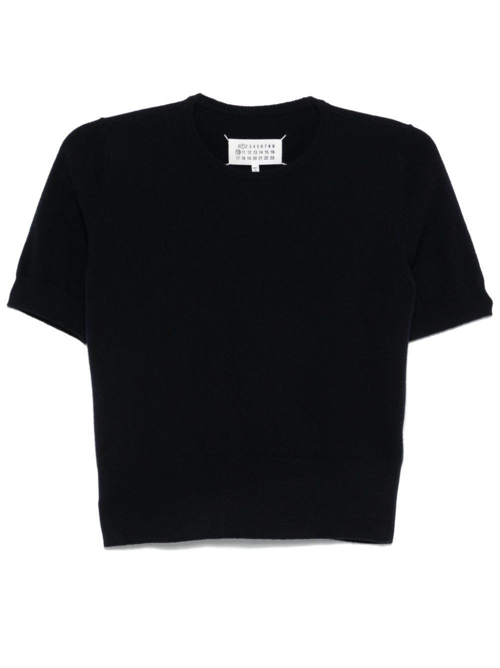 Maison Margiela T-shirt van scheerwol Blauw