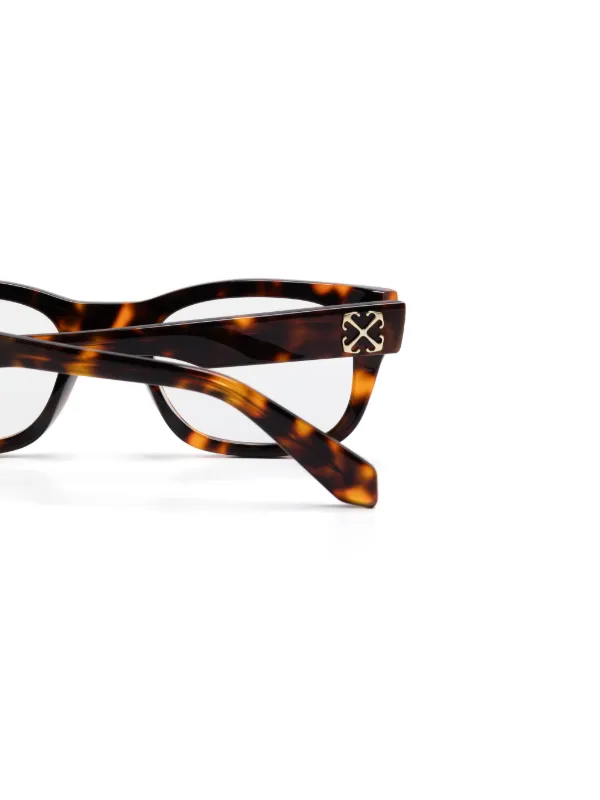 【送料&関税込】Off-White Eyewear Style 7n Glasses - Unisex Off-White Eyewear 7N Glasses | Brown | FARFETCH CA