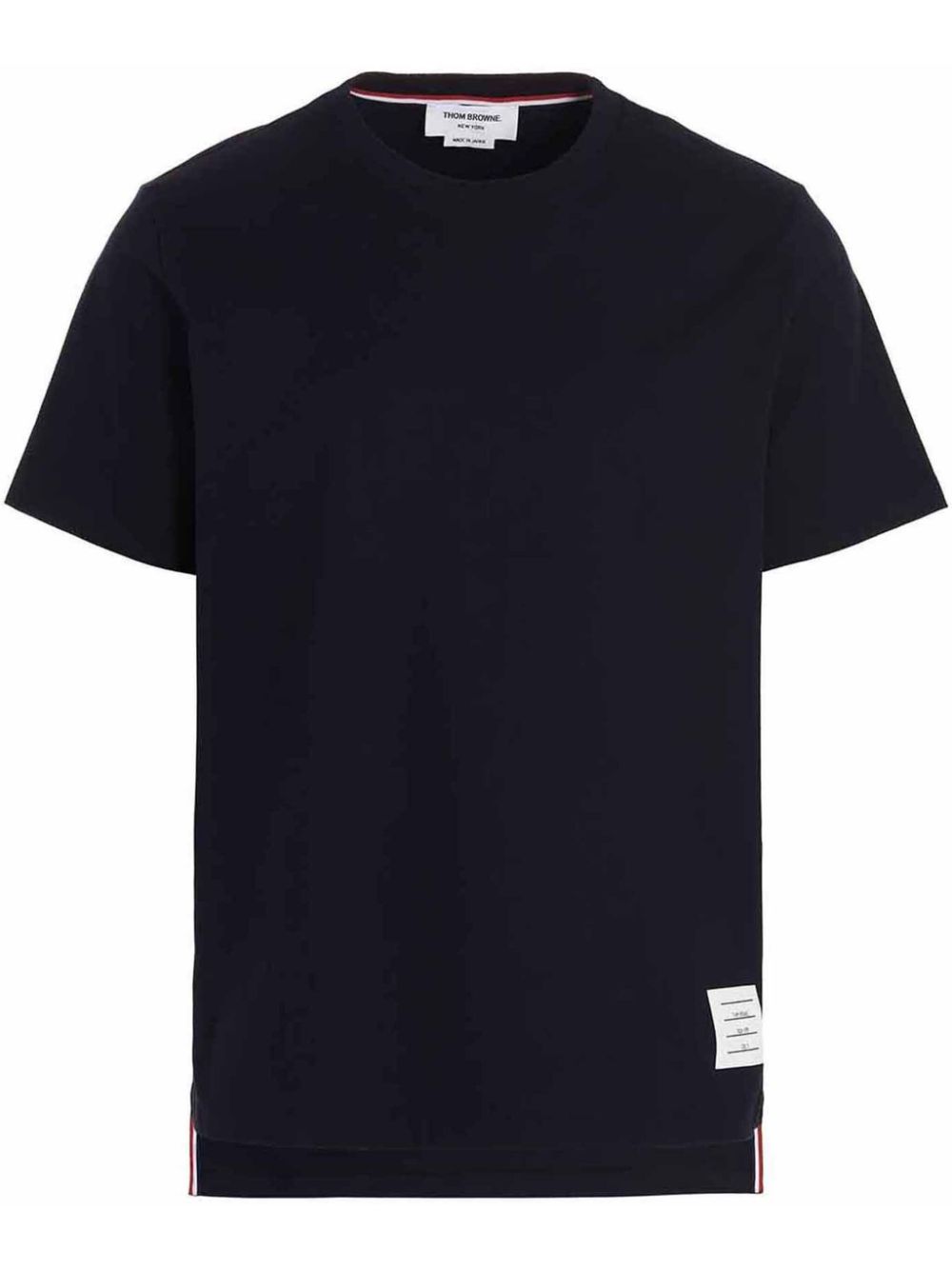 Thom Browne logo tag T-shirt Blauw