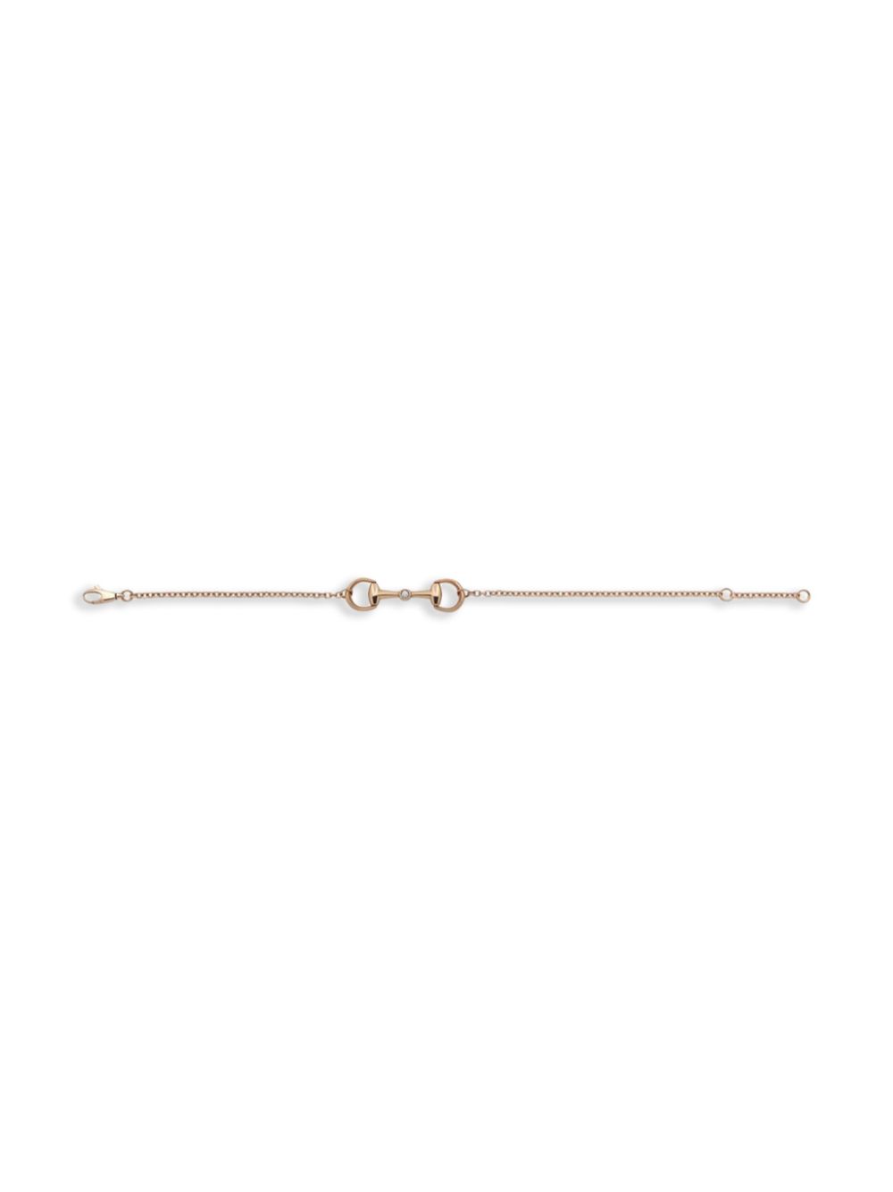 Gucci 18K rose gold Horsebit diamond bracelet - Goud