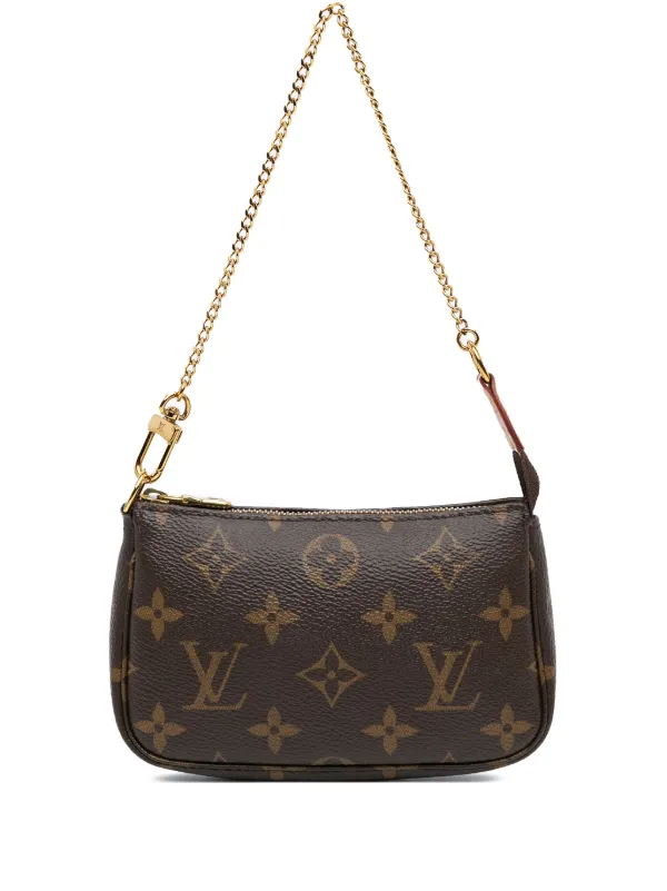 Louis Vuitton Pre Owned 2020 Monogram Mini Pochette Accessoires Handbag Brown FARFETCH IE