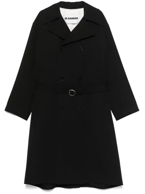Jil Sander abrigo con cinturón