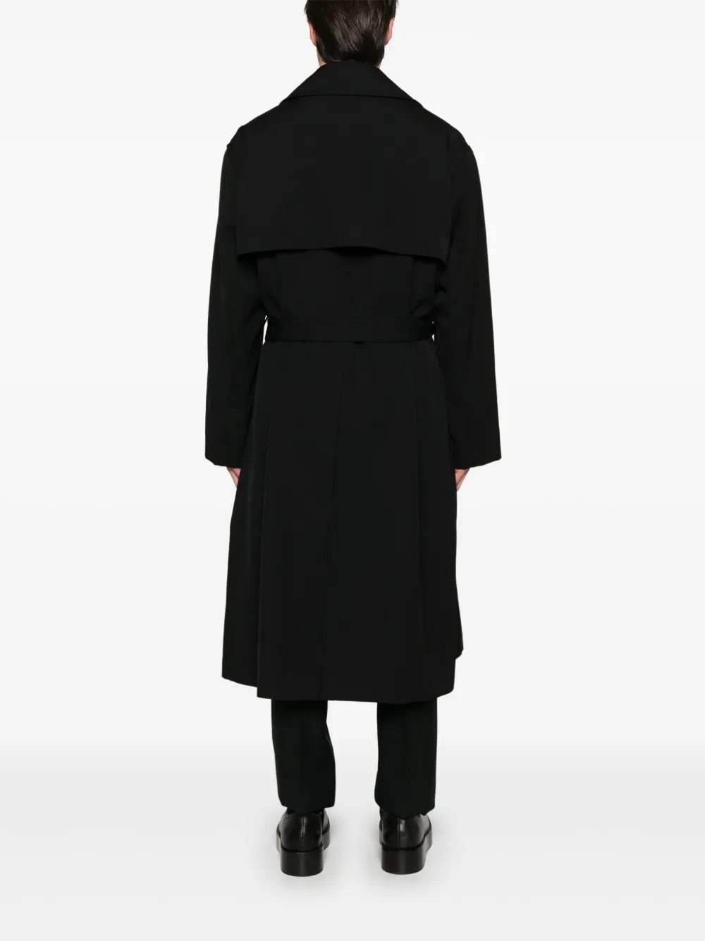 Jil Sander Jas met ceintuur Zwart