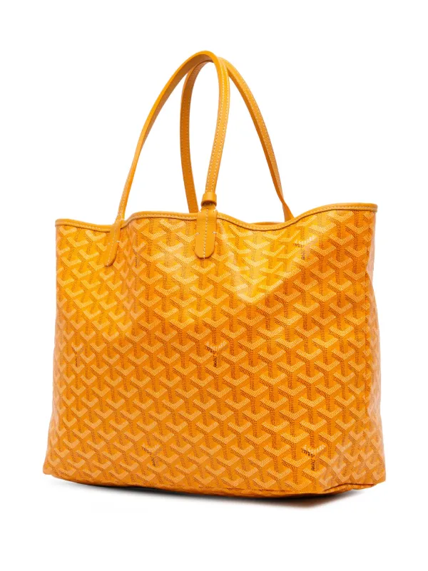 Goyard Pre Owned 2020 Goyardine Saint Louis PM Tote Bag Yellow FARFETCH AU