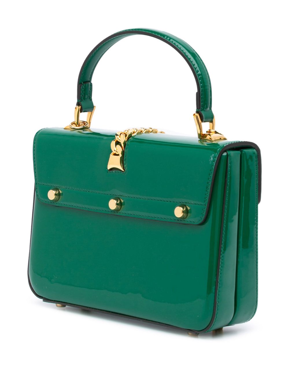 Gucci Pre-Owned 2016-2024 Patent Sylvie 1969 satchel - Groen