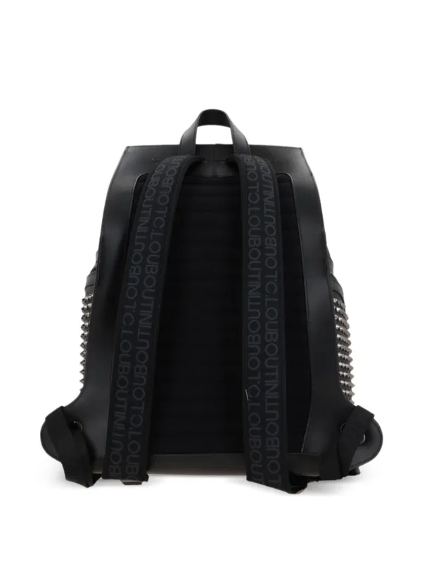 ショルダーバッグ Christian Louboutin Funky One-Shoulder Backpack Funky - Backpack - Calf leather and spikes - Black