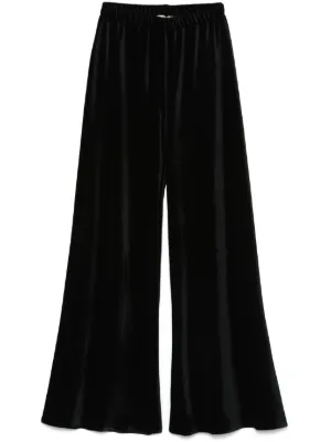 パンツ Blanca Vita Tailored Black Trousers With Elegant Silhouette Blanca Vita Tailored Black Trousers With Elegant Silhouette