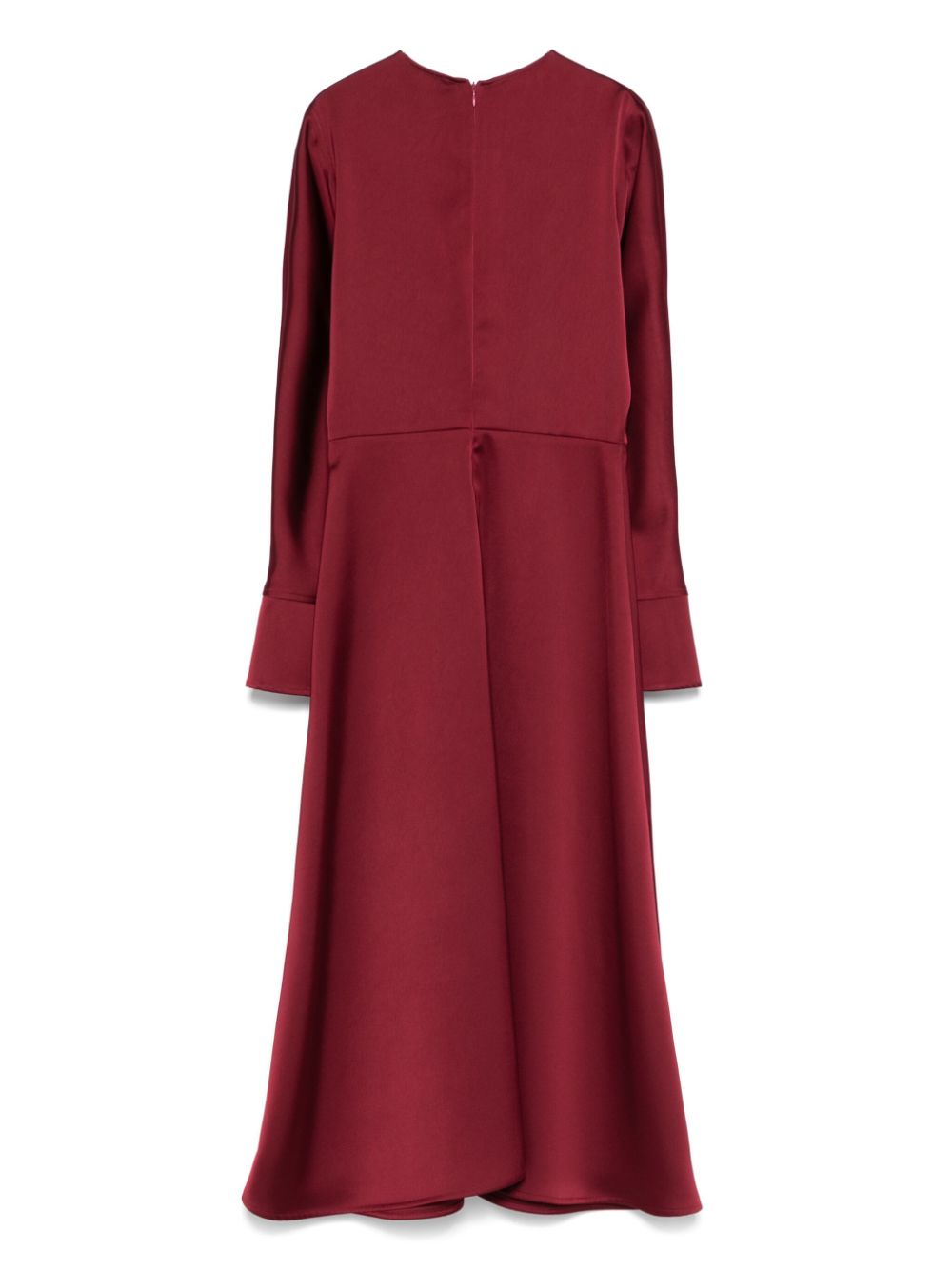 Cenere GB satin midi dress - Rood