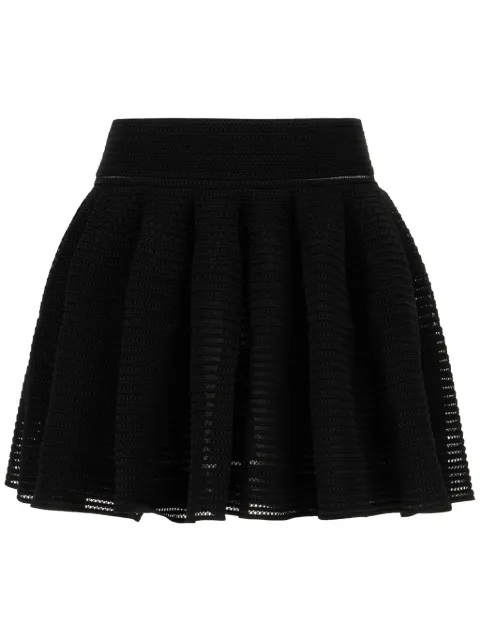 Alaïa falda corta tejida de crinolina