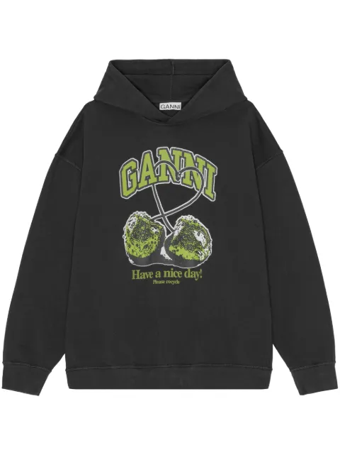 GANNI hoodie estampada
