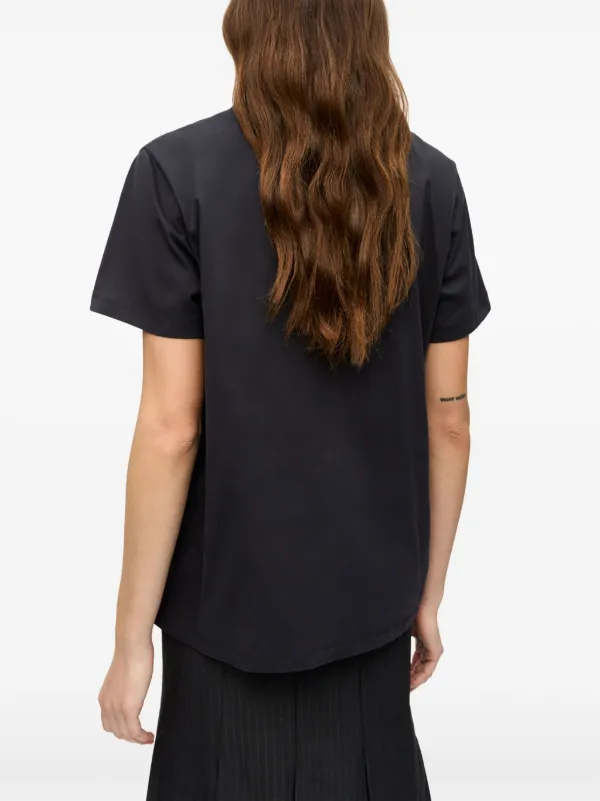 GANNI Printed T-shirt | Black | FARFETCH GANNI Printed T-shirt | Black | FARFETCH