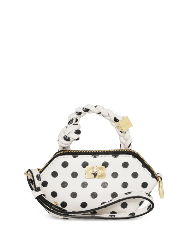 GANNI ポルカドット ミニバッグ | ホワイト | FARFETCH JP
