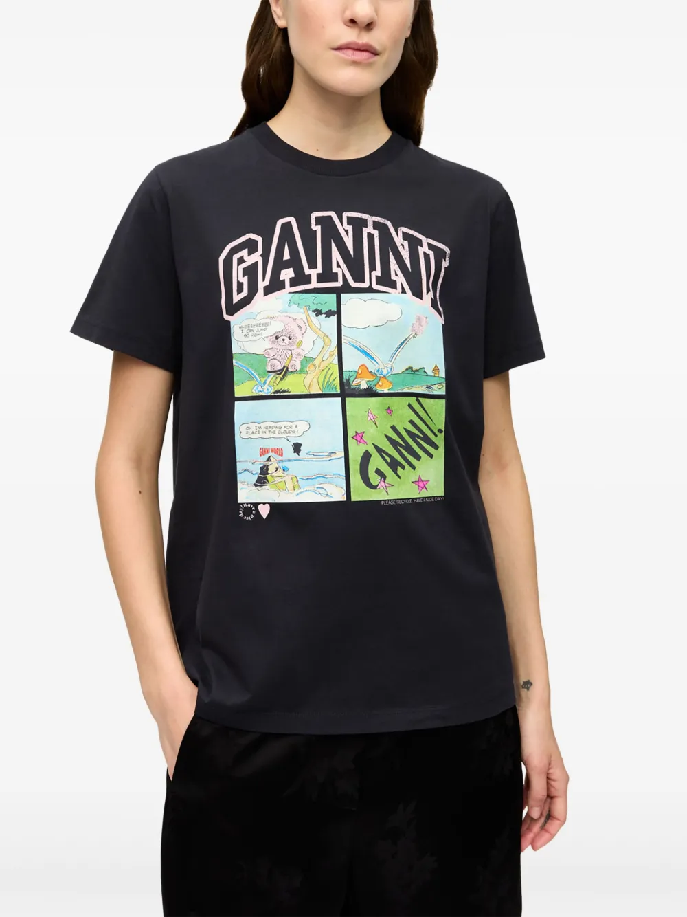 GANNI printed T-shirt