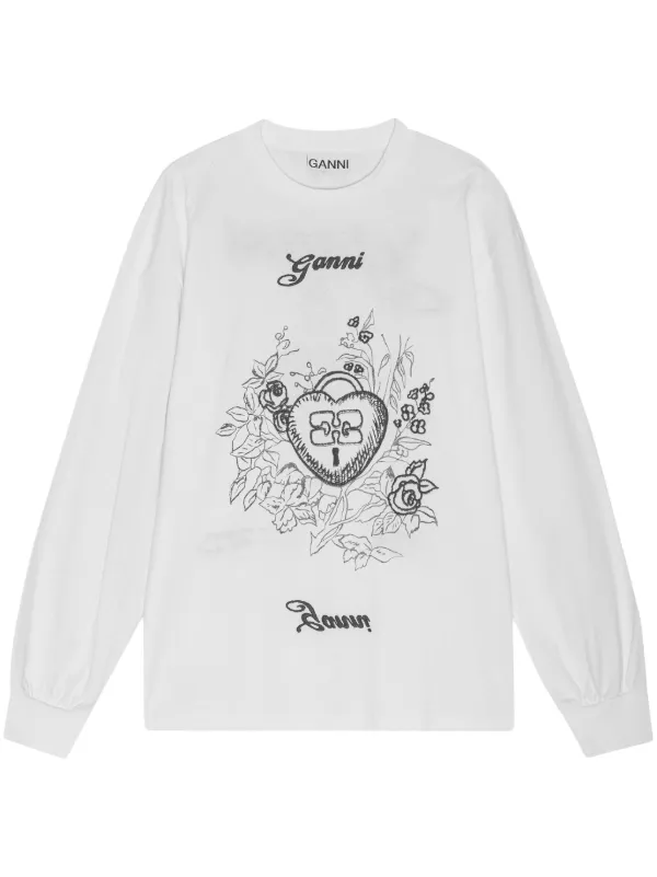 セール!!GANNI イルカ柄 Tシャツ 送料・関税込み (Ganni/Tシャツ