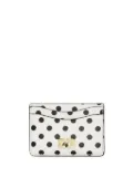 GANNI polka-dot wallet - White