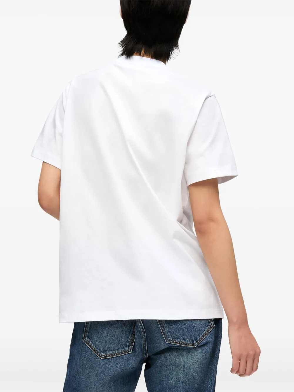 GANNI T-shirt met print Wit