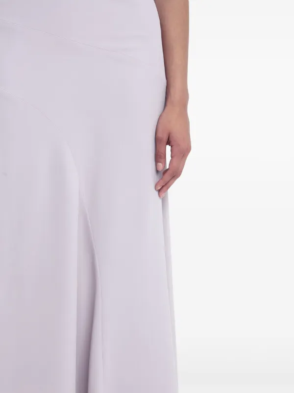 追跡【Victoria Beckham】スパイラルシームクレープスカート Victoria Beckham スパイラルシーム スカート | ピンク