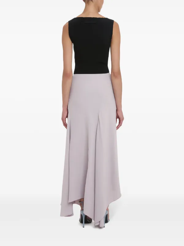 追跡【Victoria Beckham】スパイラルシームクレープスカート Victoria Beckham スパイラルシーム スカート | ピンク