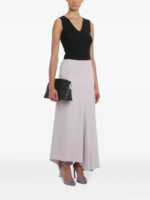 追跡【Victoria Beckham】スパイラルシームクレープスカート Victoria Beckham スパイラルシーム スカート | ピンク