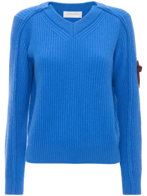 Victoria Beckham jersey con cuello en V