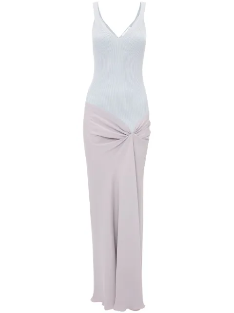 Victoria Beckham knit-detail maxi dress