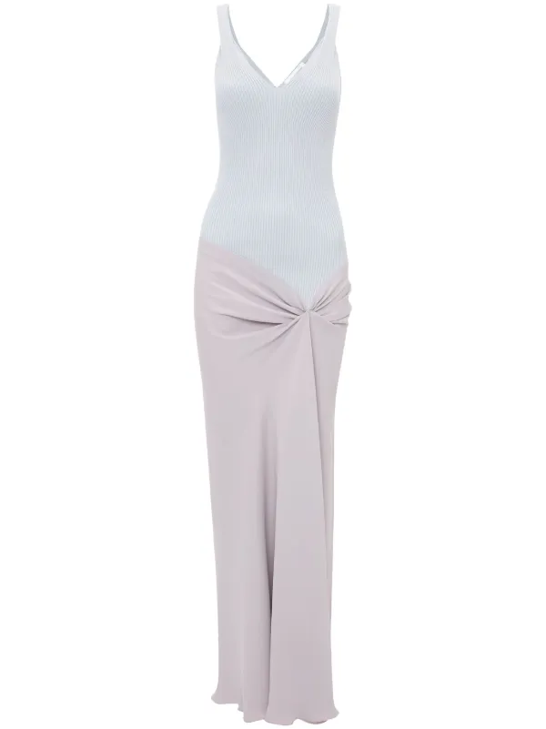 victoria beckham dress grey Victoria Beckham's sleek slate dress masters minimalist glamour