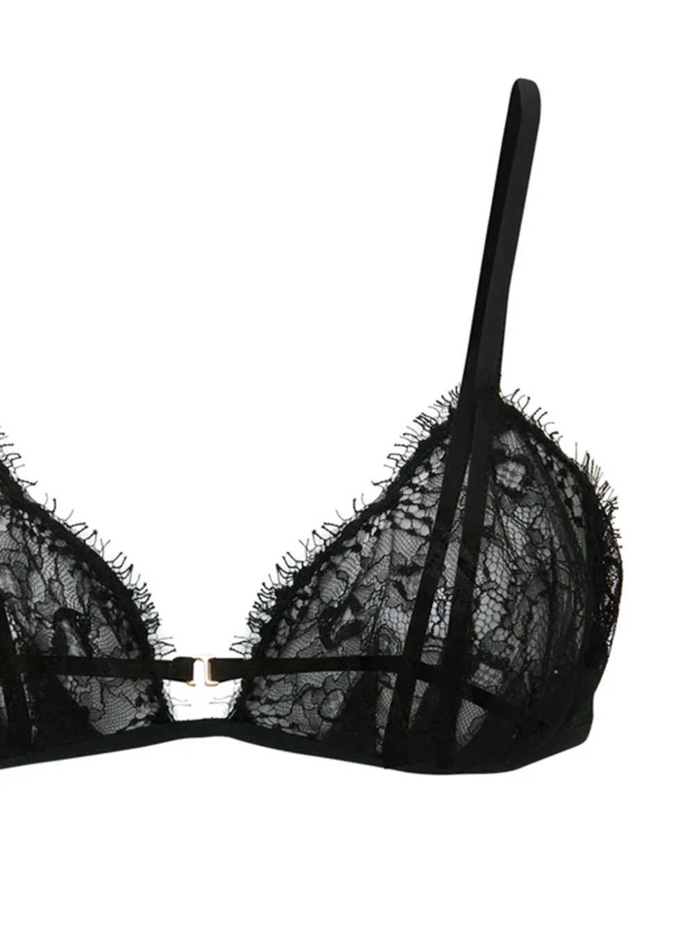 Victoria Beckham Triangle Cup Bra In Black