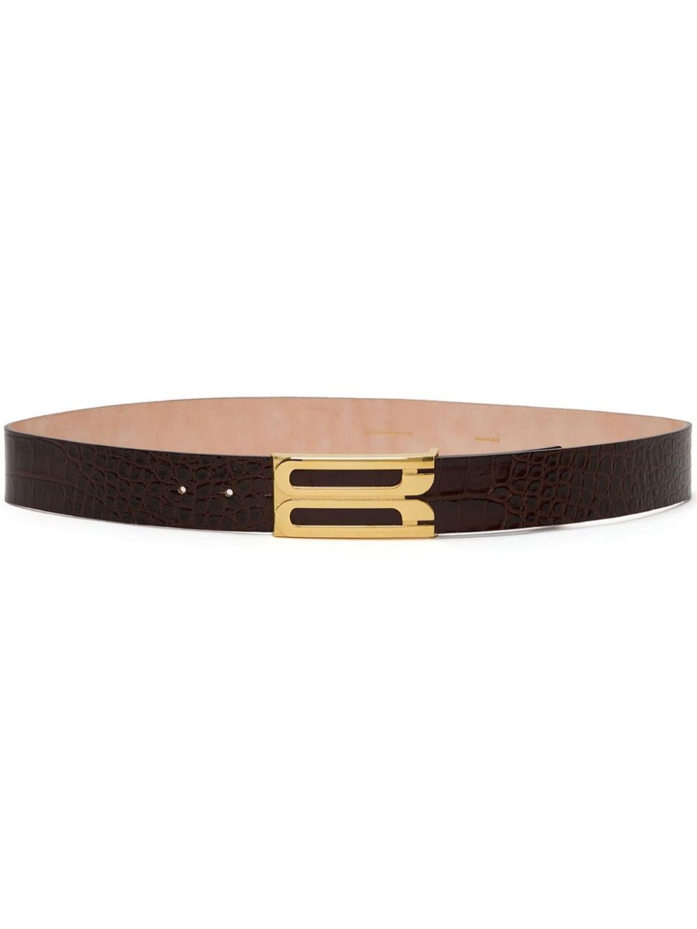 Victoria Beckham B buckle belt - Brown