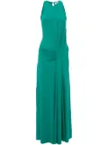 Victoria Beckham draped sleeveless maxi dress - Green