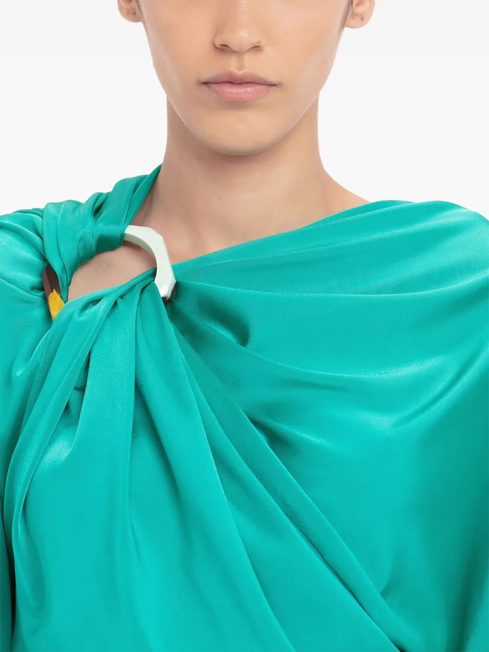 Victoria Beckham Gedrapeerde blouse Blauw