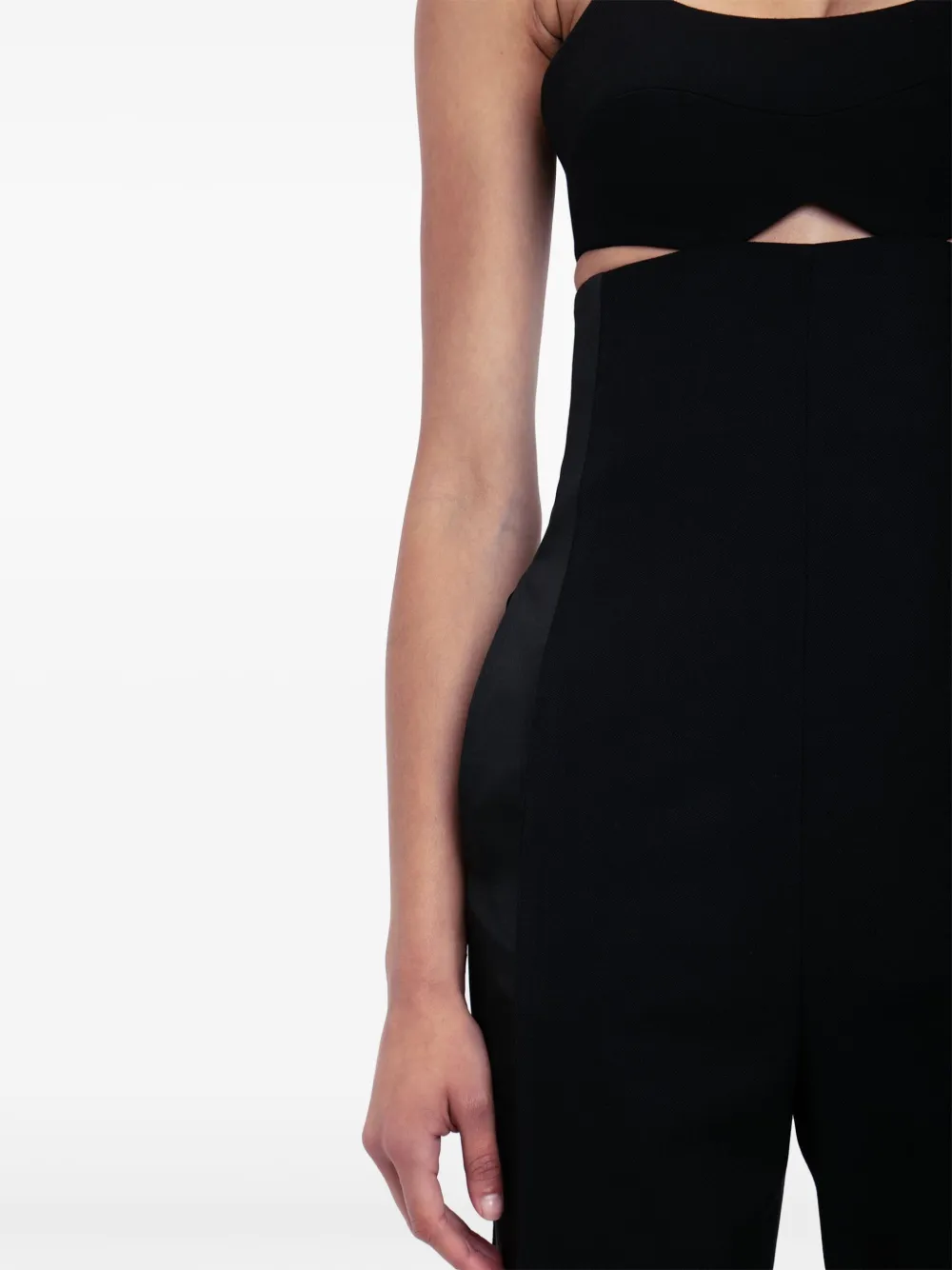 Victoria Beckham Jumpsuit met uitgesneden details Zwart