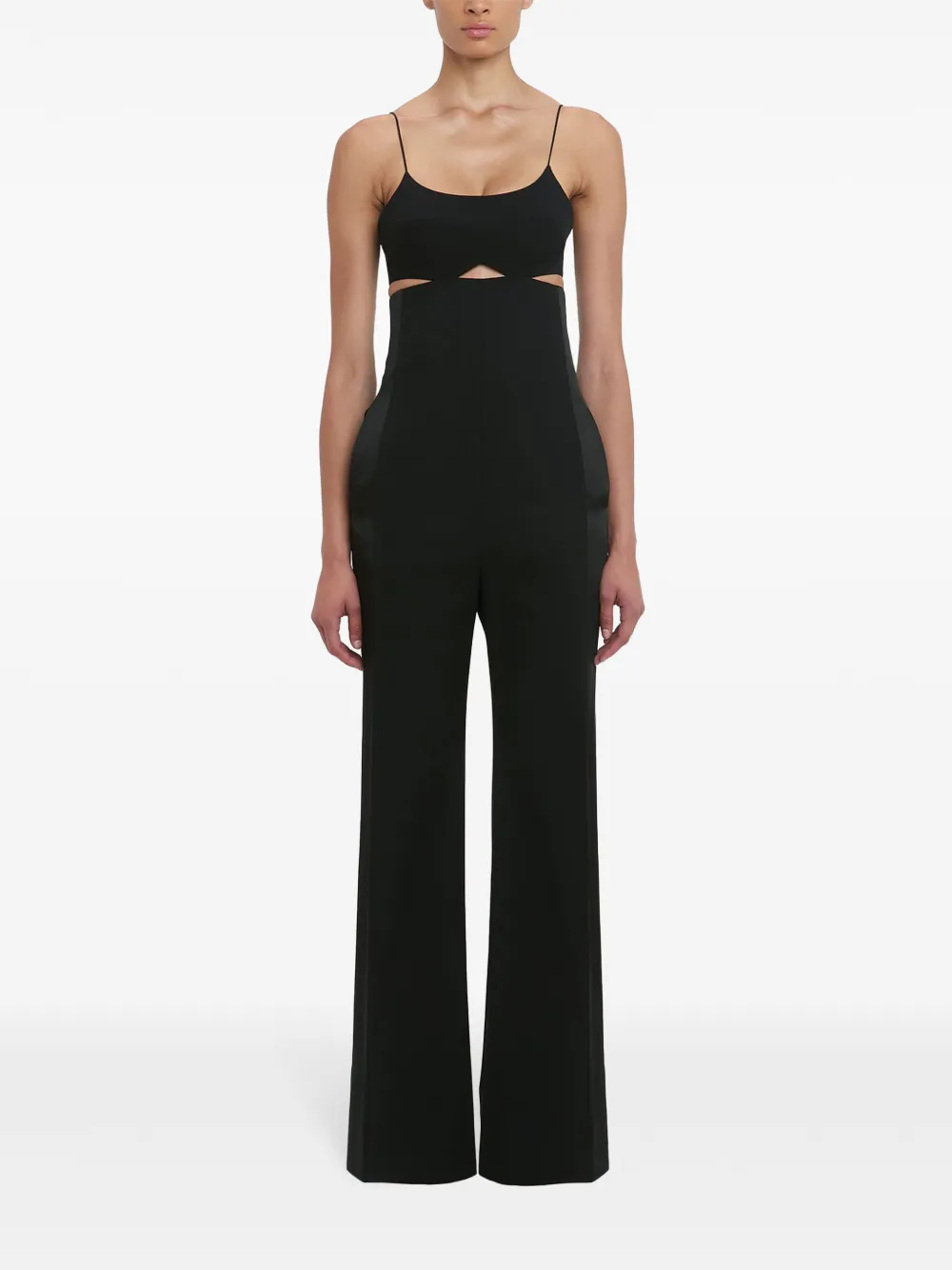 Victoria Beckham Jumpsuit met uitgesneden details - Zwart