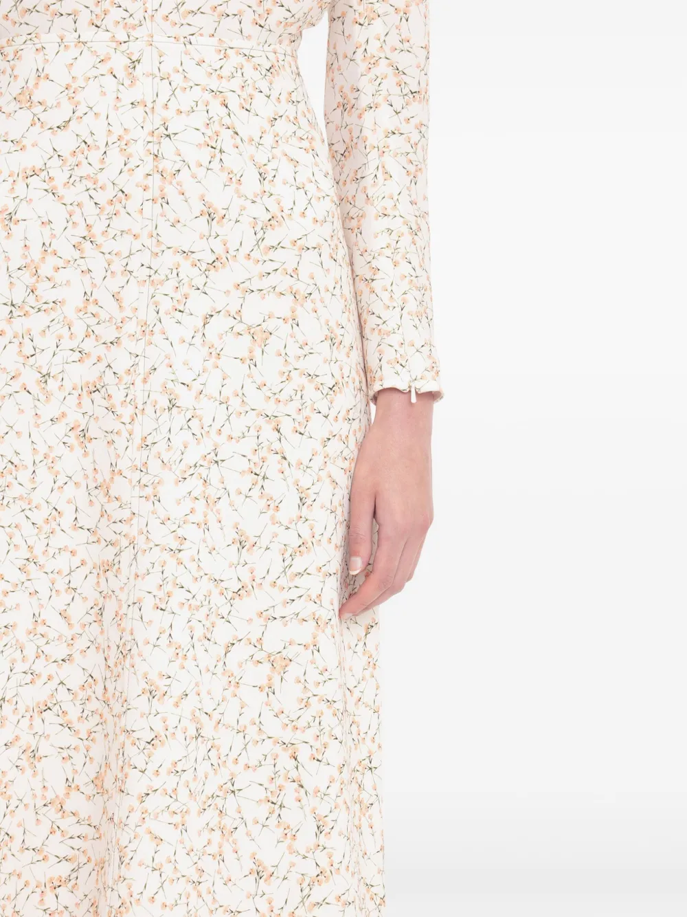 VICTORIA BECKHAM DOLMAN-SLEEVE MIDI DRESS 