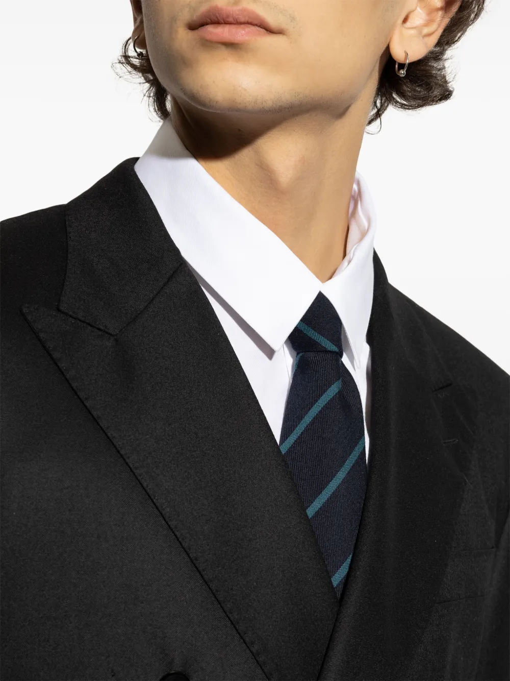Paul Smith Gestreepte stropdas Blauw