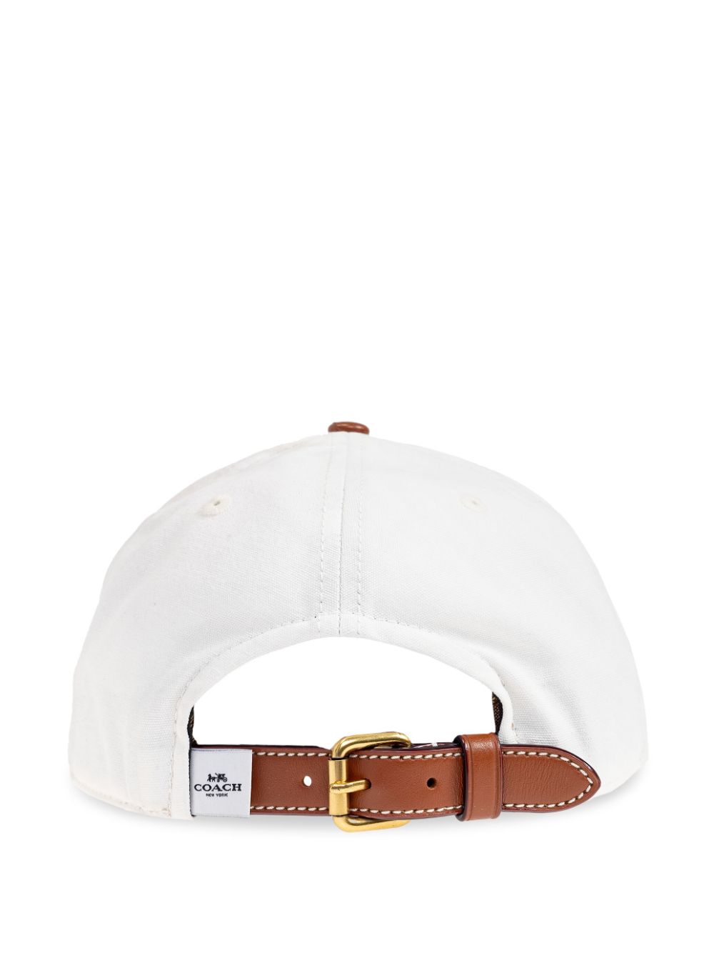 Coach embroidered logo cap - Wit