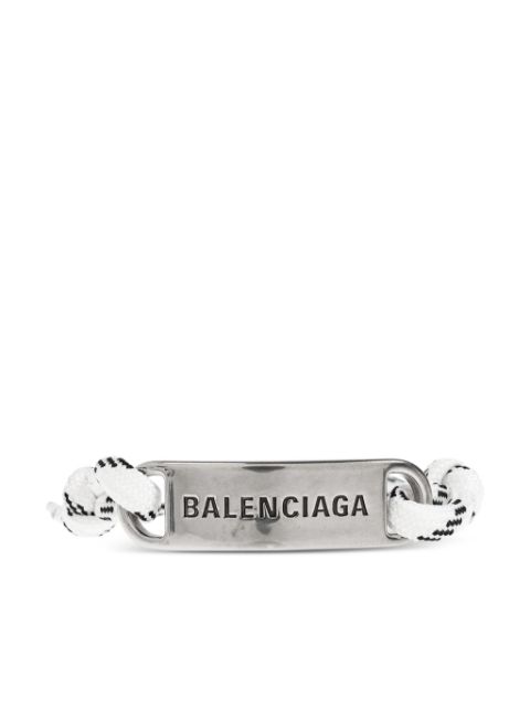 Balenciaga bracelet à plaque logo